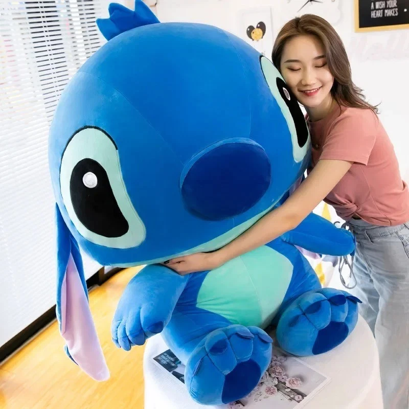 55cm Giant Lilo & Stitch Plush Toy Cute Couple Cartoon Stuffed Anime Doll - Image 2 of 3