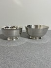 Wm A Rogers Paul Revere Reproduction Silverplate Footed Serving Bowls Set of 2