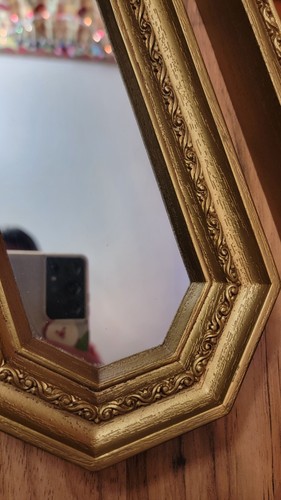 Vintage Homco Home Interior Gold Framed Wall Mirrors Set Of 3 Hollywood Regency - Picture 3 of 14