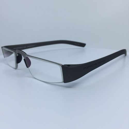 NEW PORSCHE DESIGN P8801 Eyeglasses C. F Silver & Gunmetal 48-21-150mm +1.00 dpt - Picture 2 of 17