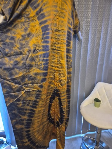 Clearance Sale Adire Silk Drawstring Boubou Vintage Colour High-quality Fabric - Picture 7 of 11