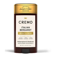 Cremo Italian Bergamot Antiperspirant & Deodorant for Men, 48-hour Sweat 2.65oz
