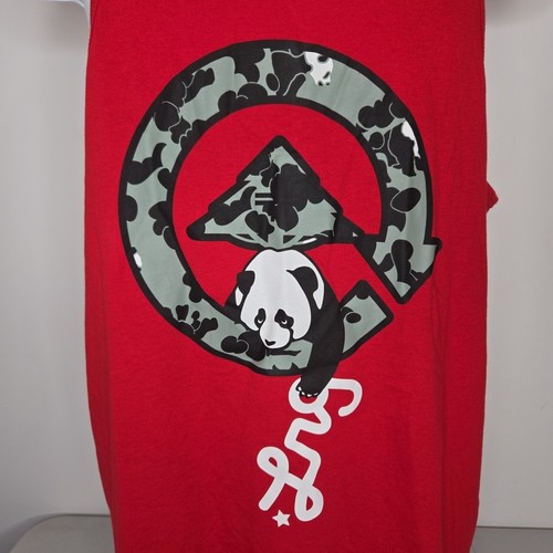 LRG Lifted Research Group Tank Top Mens Medium(Red)Panda Tank Top Cotton Graphic - Picture 2 of 5