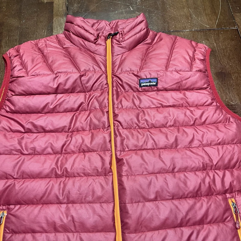 patagonia goose down puffer full zip hiking jacket