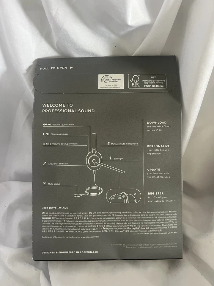 Jabra Evolve2 30 SE Wired Noise-Cancelling MS Mono Headset - NEW SEALED - Image 2 of 3