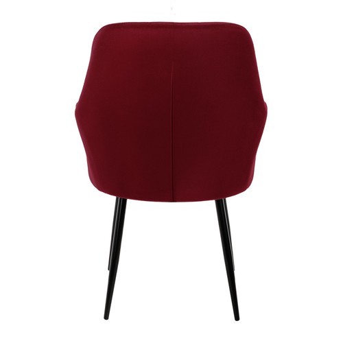 2 sillas de comedor sillas de salón silla de terciopelo silla de cocina juego Burdeos - Imagen 4 de 7