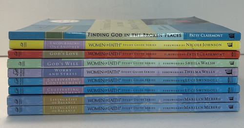 Lot of 9 Women of Faith Study Guide Series Bible Paperback Books - Picture 1 of 11