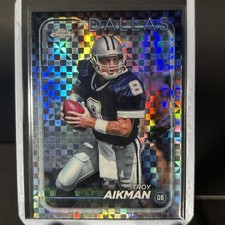 Troy Aikman 2024 Topps Chrome X-Fractor #37 Dallas Cowboys HOF