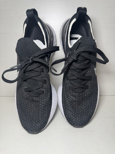 Nike React Infinity Run FK Shoes Womens 8 Black White Running Athletic Sneaker - Bild 4 von 7