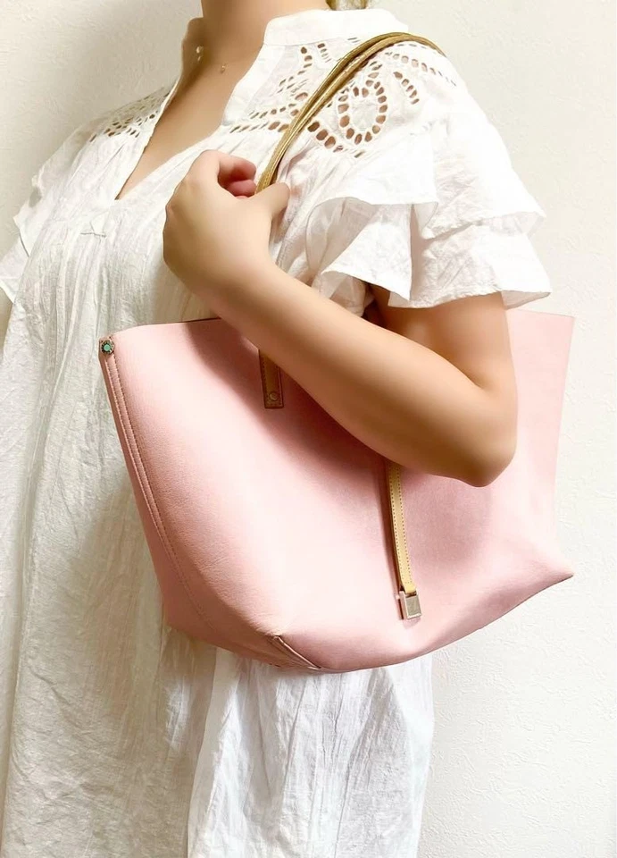 Bolso de Mano Tiffany & Co. de Cuero Reversible Japón Limitado Rubor Rosa y Marrón Foto 3 de 4