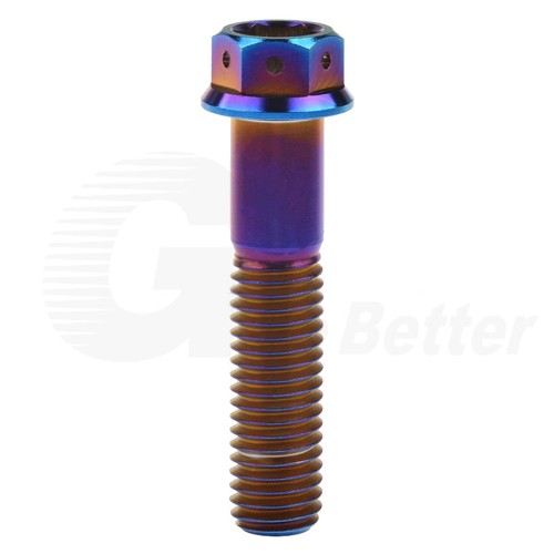 M8 Titanium Flange Hex Head Bolt 15 20 25 30 35 40 45 50 55mm Screws Motorcycle - Picture 12 of 13