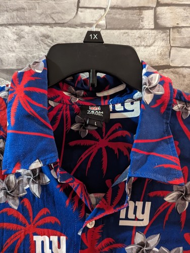 NFL Team Apparel NY Giants Herren Hawaiihemd Größe Large Tropical Button Down - Bild 3 von 11