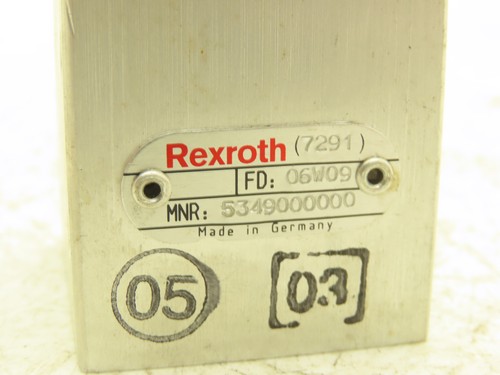 Elemento de filtro de barrera de medios de válvula de aire solenoide Rexroth 5349000000 - Imagen 2 de 8