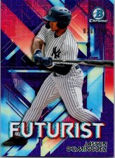 2021 Bowman Chrome Futurist Purple Mojo Refractor /250 Jasson Dominguez #FUT-JD