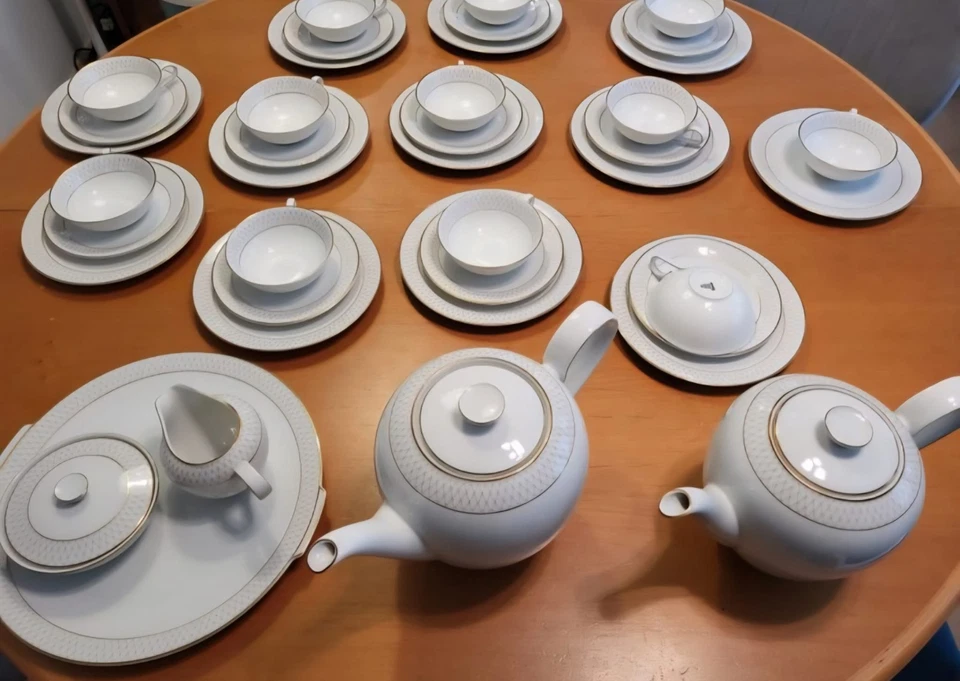 H&C Selb Bavaria Heinrich Kaffee Tee Service Porzellan Anmut Goldene Medaille - Bild 2 von 4