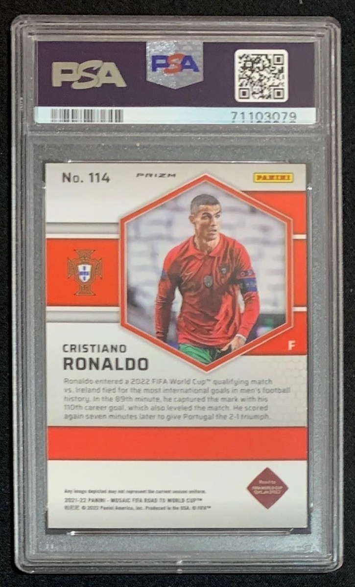 Cristiano Ronaldo 2021-22 Panini Reactive Red Mosaic World