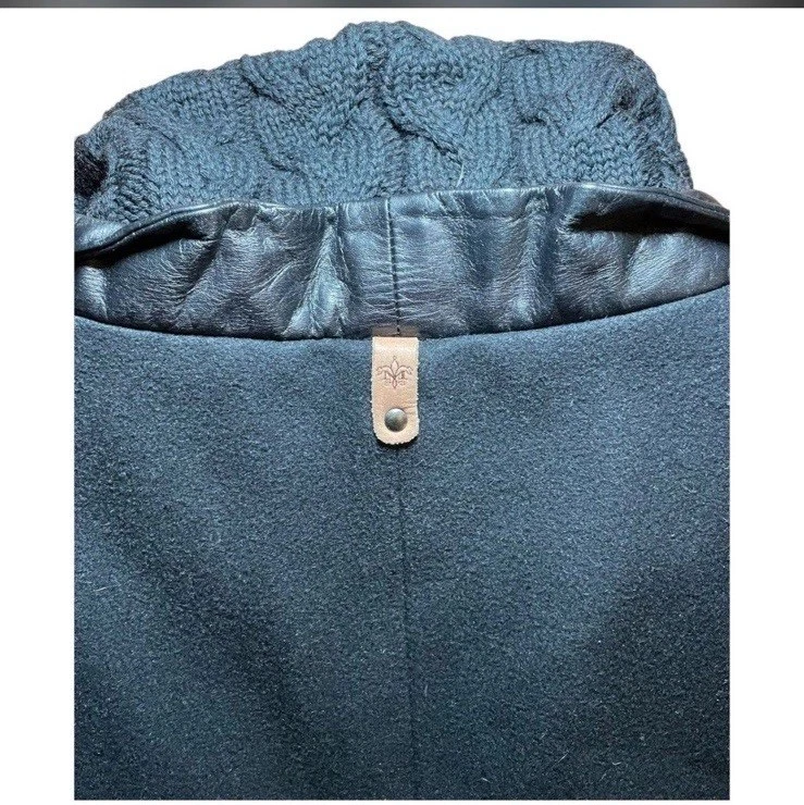 Casaco feminino Mackage lã cashmere mescla preto tamanho XS - Imagem 3 de 4