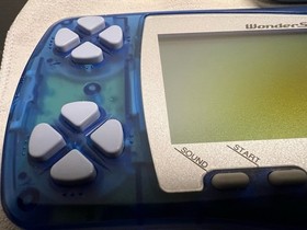 WonderSwan Console Skeleton Blue CIB Complete Free Game US SELLER
