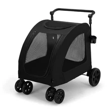4 Wheels Pet Stroller Outdoor Pet Jogger Stroller With 220 lbs Weight Capacity-