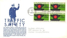 1272 6c Traffic Safety, C. Stephen Anderson cachet in blue [101425.1218]