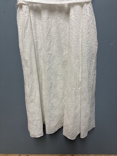 ZARA OPENWORK EMBROIDERED DRESS WHITE M $120 100% Cotton - Picture 13 of 17