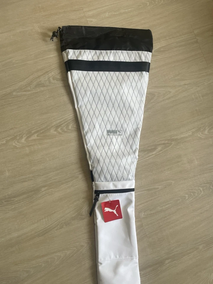 Estuche de transporte para palos de golf Puma PF bolsa de domingo logotipo para 4-5 clubes blanco brillante/negro nuevo con etiquetas Foto 2 de 4