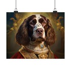 English Springer Spaniel Renaissance Dog Portrait Print