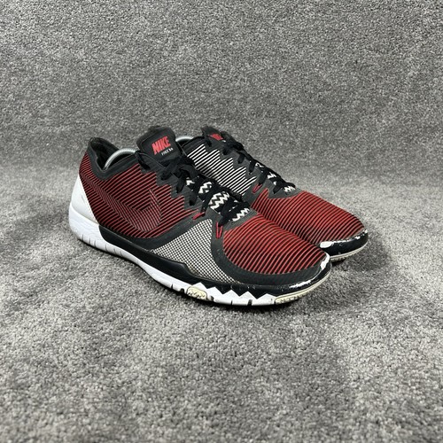 Nike Free Trainer 3.0 V4 749361-601 Para hombres Talla 13 Rojo Universitario Gris Zapatos Usados - Imagen 3 de 13