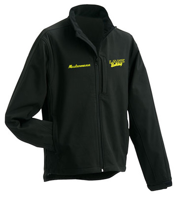 Softshell-Jacke, Freizeitjacke bestickt mit LANZ Bulldog Logo und eig. Namenszug