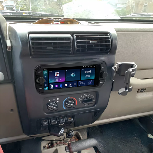 For 2003-2005 Jeep Wrangler TJ Apple CarPlay Car Radio Stereo GPS Android 13 32G - Picture 5 of 6