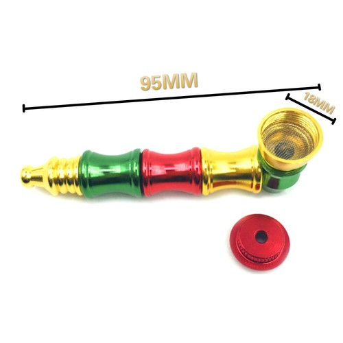 New Reggae Style Metal Stems Smoking Pipes Portable Creative Fashionable Pipe - Picture 4 of 5
