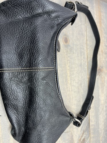 The Sak Purse Hobo Soft Black Pebbled Leather Shoulder Bag - Picture 5 of 7