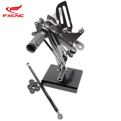 For Honda NSR250 MC21 1990-1991 1992 1993 CNC Adjustable Rearsets Footrests - Foto 4 di 14