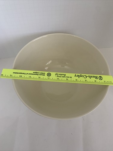 CARMEL CERAMICA FLOWERING GARDEN COLLECTION 11”SERVING BOWL Cream - Picture 3 of 12