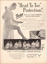 1951 vintage Ad  for SHAKTI  All Over Powder Deodorant from COTY 073021
