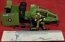 Vintage 1984 HASBRO GI JOE Sky Hawk VTOL & 1987 Falcon Figure ARAH YO JOE