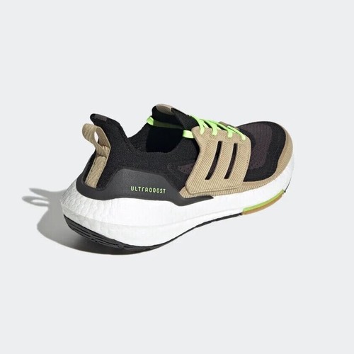 Men's Adidas UltraBoost 21 Running Shoes GX5254 Black Brown Green Mens Size 7.5 - Picture 7 of 8