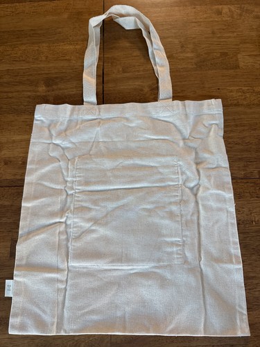 Bolso de Mano de Lona con Cremallera para Mujer, 16 x 15 Pulgadas, 100% Algodón Reutilizable con Bolsillo - Imagen 11 de 11