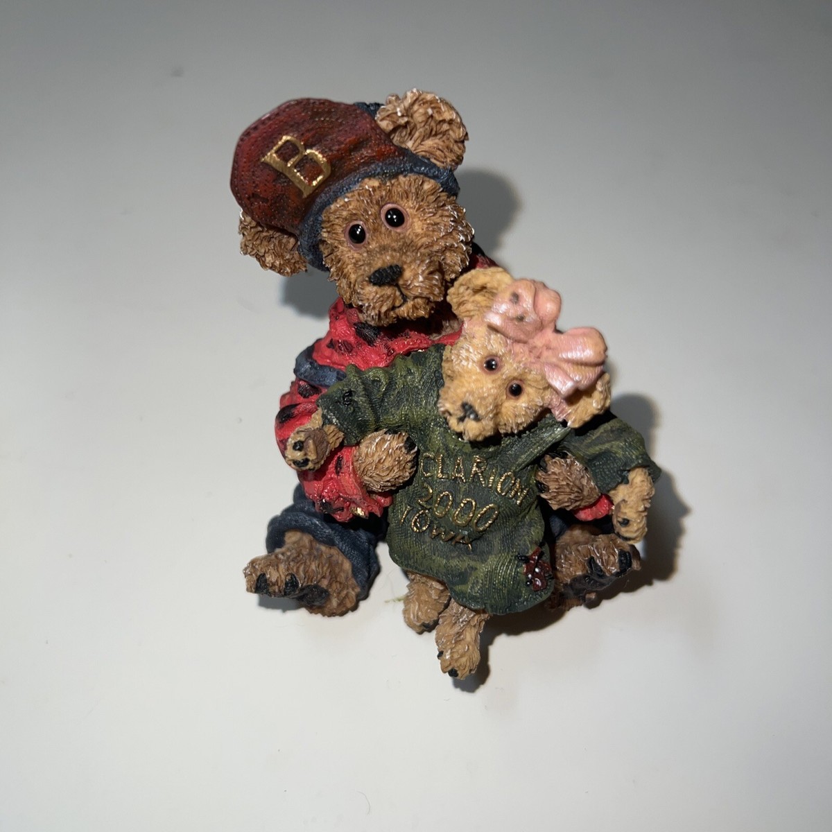 Boyds Bears &amp; Friends Grant &amp; Clari Iowa Bear Figurine Style 