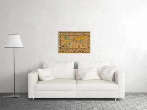 Dog Map Of The World 1933 Vintage Dog Breeds Wall Art Home - POSTER 20"x30" - Picture 2 of 3