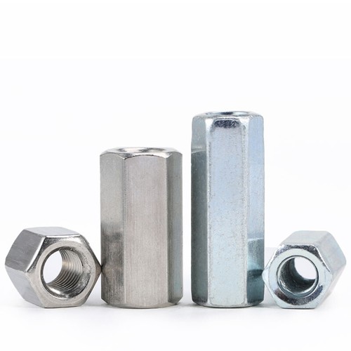 A2 Stainless Steel Hex Extension Nut M2 M3 M4 M5 M6 M8~M24 Zinc Plated Hex Nuts - Picture 2 of 4