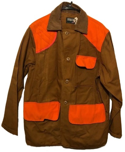 Vintage SAFTBAK Hunting Jacket Altoona PA Padded Shoulder Blaze Mens Size Medium - Picture 1 of 2