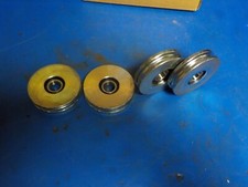 Sawmill Carriage wheels set of four Roller wheels with bearings nice hd /groove