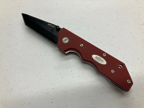 M-TECH Red Folder w/Pocket Clip (Black Plain Edge) Item# MT-1220R - Picture 3 of 11