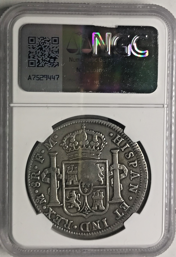 (1797-1799) G.B. GEORGE III COUNTERMARK BANK DOLLAR OF 5 SHILLINGS NGC VF DETAIL - Picture 4 of 4