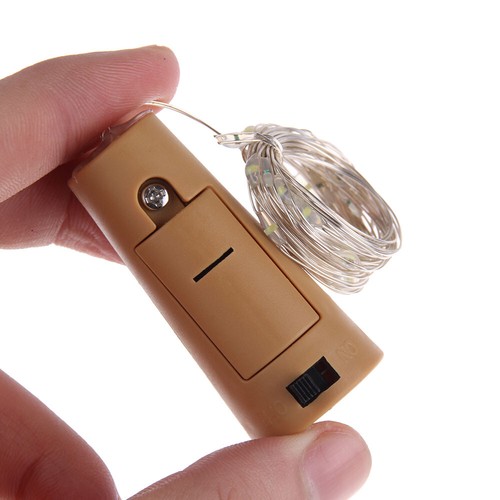 1-10x Copper Bottle String Lights Light 20LED Cool White Fairy Wine Cork Shaped - Picture 7 of 11
