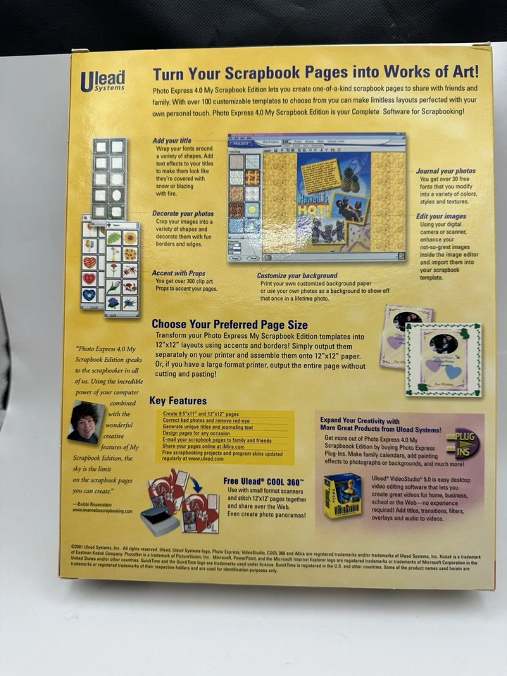 Ulead Systems Photo Express My Scrapbook Edition Complete Software - Image 2 of 2