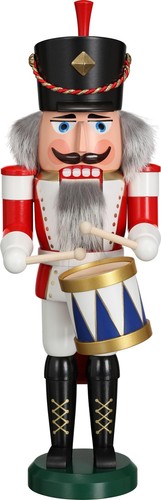 Nußknacker Trommler bunt HxBxT = 39x13x14cm NEU Weihnachten Seiffen Nutcracker N