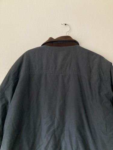 Vintage LL Bean Barn Coat Chores Wool Lined Navy Full Zip Southwesten Mens Large - Picture 10 of 17