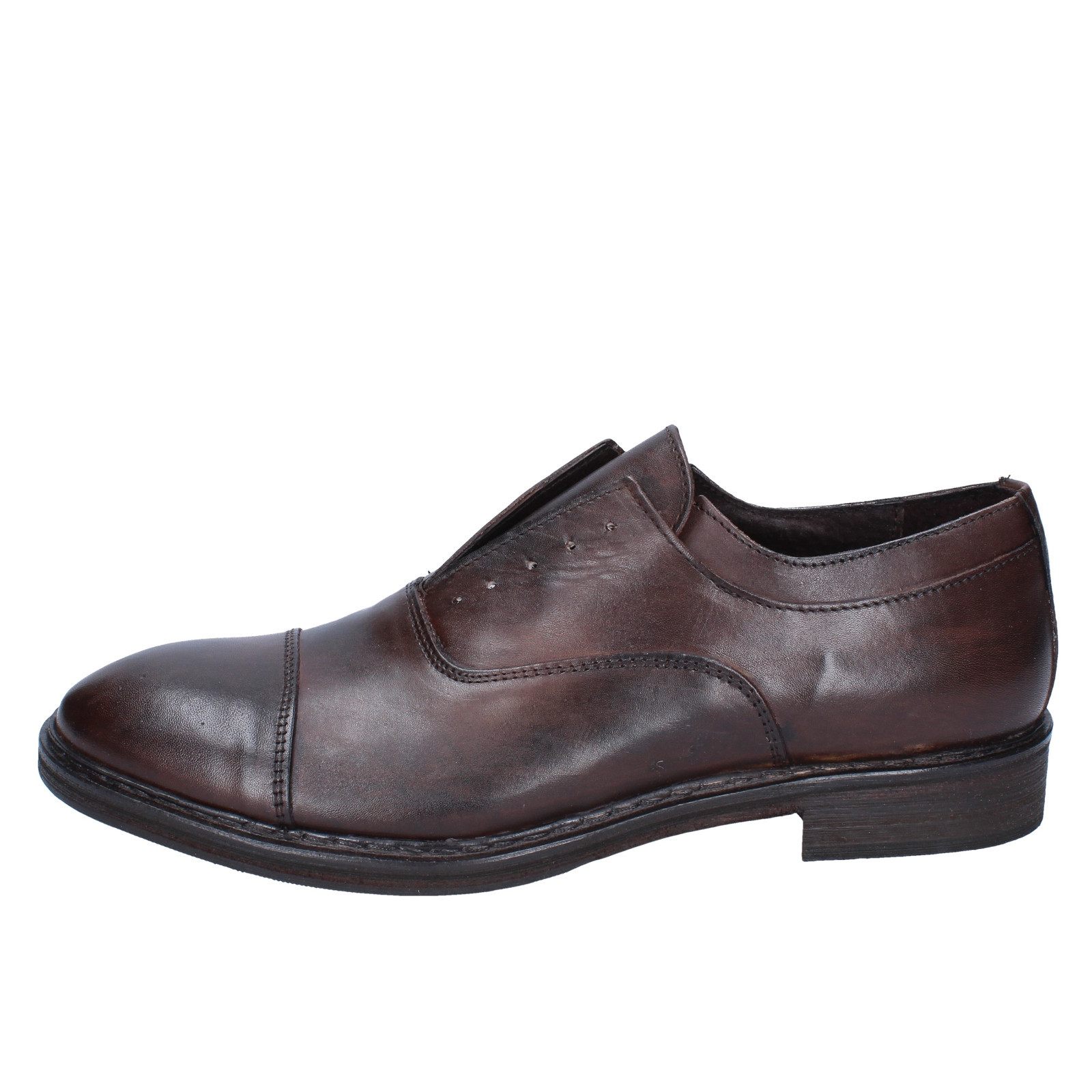 Herren schuhe CESARE MAURIZI 43 EU elegante braun leder BX517-43 Herren schuhe CESARE MAURIZI 43 EU elegante braun leder BX517-43